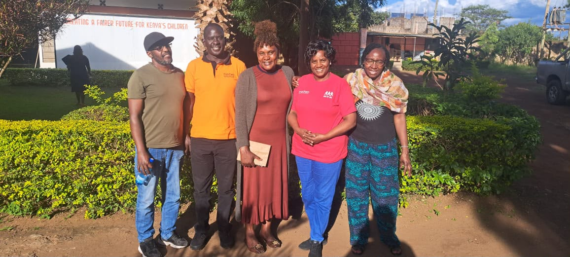 A group of five people